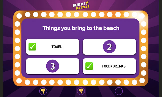 Survey game arena